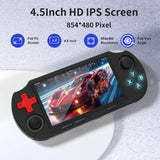 GAMINJA Retro Handheld Game Console 4.5" IPS Screen 64GB RGB Lighting