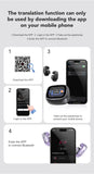 ERAZER Translator Earphones | Bluetooth 6.0 Wireless Sport Headphones w/ LCD