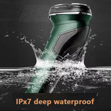 Kemei Waterproof Electric Shaver for Men – Wet & Dry, LCD Display, Rechargeable Beard Razor