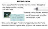 Apple Pencil Pro 1st/2nd Gen USB-C Stylus Pen for iPad Air, Pro, Mini | Power Display, Fast Charging