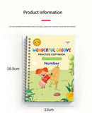 Magic Copybook Reusable Writing Practice Book Kids Calligraphy