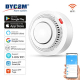 Tuya Smart WiFi Smoke Detector 85dB Alarm Fire Protection Sensor SmartLife App Control
