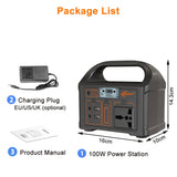 100W Portable Power Station 24000mAh - Solar Generator