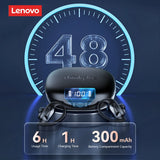 Lenovo Bluetooth 5.3 TWS Wireless Earbuds Sports Waterproof HiFi Mic