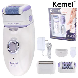 3-in-1 Rechargeable Women's Epilator & Shaver