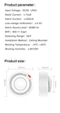 Tuya Smart WiFi Smoke Detector 85dB Alarm Fire Protection Sensor SmartLife App Control