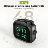 HTC AI Translator Wireless Earbuds | Bluetooth V6 TWS Sports Headphones w/ Noise Reduction Mic