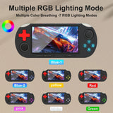 GAMINJA Retro Handheld Game Console 4.5" IPS Screen 64GB RGB Lighting
