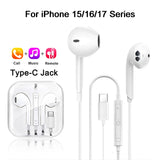 Original Wired Earphones for iPhone iPad Type-C & 3.5mm In-Ear Headphones
