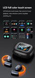 HTC AI Translator Wireless Earbuds | Bluetooth Sports Earphones w/ Glowing Earhook & Screen