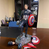 54cm Captain America Action Figure Marvel Avengers Desk Decor Model