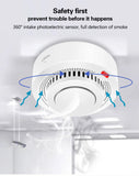 Tuya Smart WiFi Smoke Detector 85dB Alarm Fire Protection Sensor SmartLife App Control