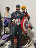 54cm Captain America Action Figure Marvel Avengers Desk Decor Model