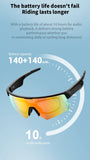 Blackview Smart Bluetooth Audio Glasses | Call, Music, UV Protection, Anti-Glare Sunglasses for Outdoor Cycling