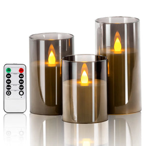 3pcs LED Flameless Candles Set