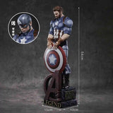 54cm Captain America Action Figure Marvel Avengers Desk Decor Model
