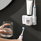 Toothbrush Holder Double Hole Wall Toothbrush Organiser