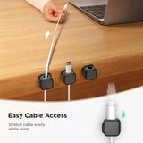 Magnetic Cable Clip Holder Adhesive Cord Organizer Wire Management for Home Office Desk