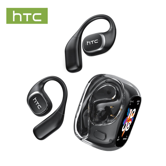 HTC Translator Wireless Headphones | Bluetooth 6.0 OWS Earphones w/ Touch Screen & Long Battery