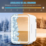 4L Mini Fridge with Beauty  Mirror