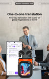 HTC Translator Bluetooth 6.0 Wireless Earphones | Real-Time Translation Headphones, IPX4 Waterproof, Long Battery Life