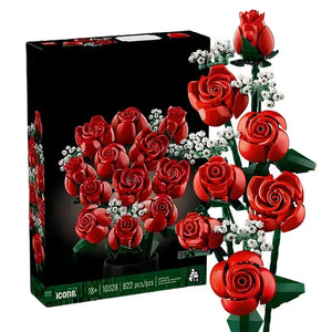 Artificial Rose Bouquet Building Blocks