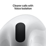 Apple Airpods Wireless Bluetooth Earbuds w/ Noise Cancelling, Adaptive & Spatial Audio, Transparency Mode, Wireless Charging Case