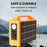 100W Portable Solar Power Station with LED