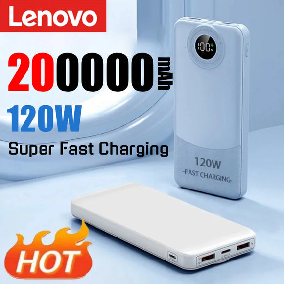 200000mAh Power Bank 120W Super Fast Charging