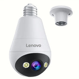 Lenovo 3MP WiFi Bulb Security Camera | Night Vision & Two-Way Audio