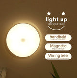 Rechargeable LED Motion Sensor Night Light – Under Cabinet/Stairs/Wardrobe – 3 Pack USB Magnetic Mount