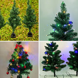 Lawn Garden Patio Solar Christmas Tree Decoration LED