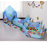Kids 3 In 1 Tent House Play Toys Foldable