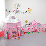 Kids 3 In 1 Tent House Play Toys Foldable