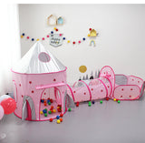 Kids 3 In 1 Tent House Play Toys Foldable