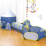 Kids 3 In 1 Tent House Play Toys Foldable