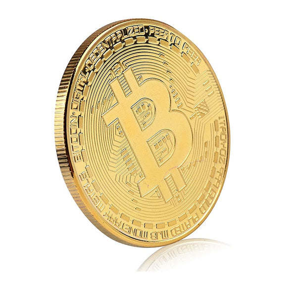 Gold Plated Bitcoin Coin Collectable