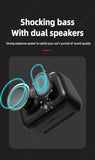 Lenovo Wireless BT Speaker Subwoofer with LED Digital Smart Alarm Clock