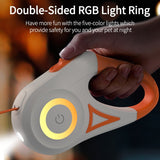 5M Retractable Dog Leash Automatic with LED Light