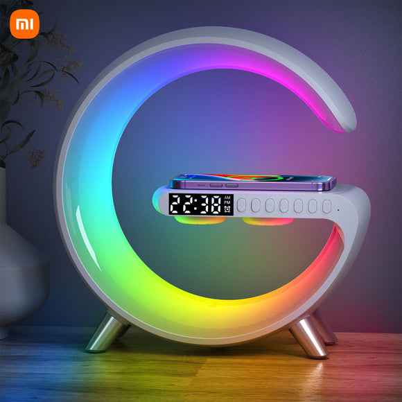 Sunlight Alarm Clock with Qi Fast Charging Station for Iphone