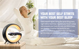 Sunlight Alarm Clock with Qi Fast Charging Station for Iphone