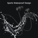 MaadZmec Tech Magnetic Wireless Bluetooth Earphone Stereo Sports Waterproof Earbuds Wireless in-ear Headset with Mic