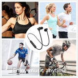 MaadZmec Tech Magnetic Wireless Bluetooth Earphone Stereo Sports Waterproof Earbuds Wireless in-ear Headset with Mic