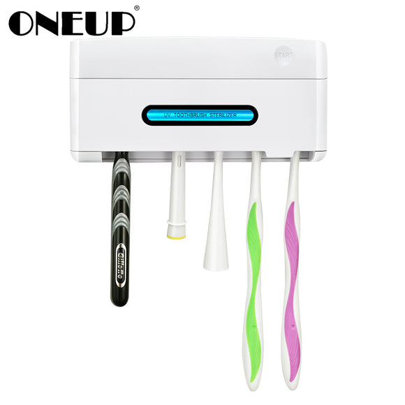 MaadZmec Tech ONEUP UV Toothbrush Holder Home Antibacteria Sterilizer Wall-mountedToothbrush Cleaner Bathroom Accessories Sets