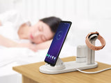 MaadZmec Tech 3 in 1 QI Wireless Charger Charging Dock For iPhone X XS MAX XR 8 Plus Fast Charging Stand For Apple Watch Air-pods