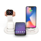 MaadZmec Tech 3 in 1 QI Wireless Charger Charging Dock For iPhone X XS MAX XR 8 Plus Fast Charging Stand For Apple Watch Air-pods