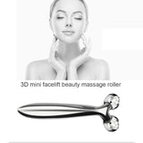 MaadZmec Tech 3D Roller Massager 360 Rotate Full Body Shape Massager Lifting Wrinkle Remover Facial Massage Relaxation Tool