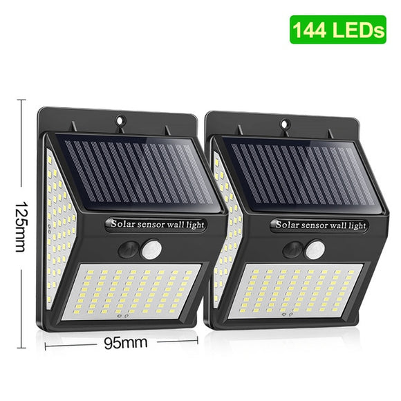MaadZmec Tech 144 100 LED Solar Light Outdoor Solar Lamp Motion Sensor