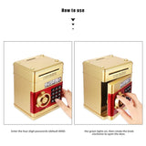 Electronic Piggy Bank Safe Box For Children Mini ATM Machine Kid