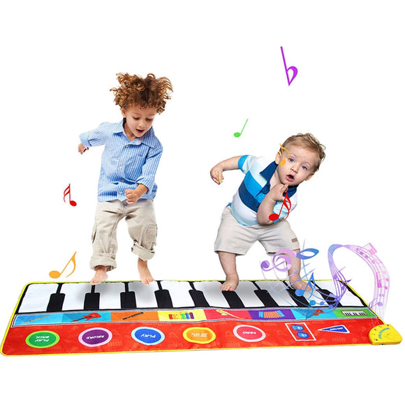 MaadZmec Tech Large Educational Piano Play Mat for Kids